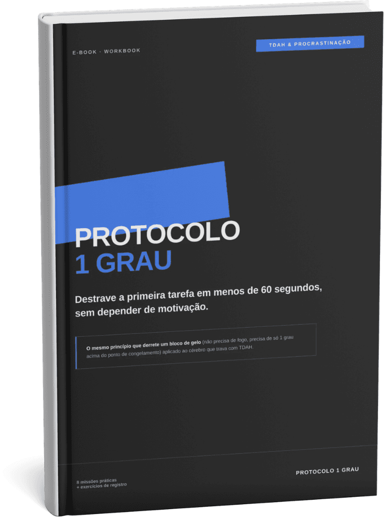 Mockup 3D do livro capa dura Protocolo 1 Grau